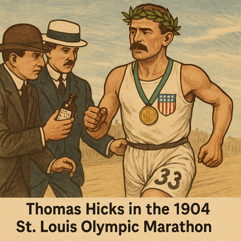 Strychnine used as PED by Tom Hicks in 1904 Olympics