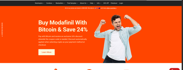 Afinil home page screenshot