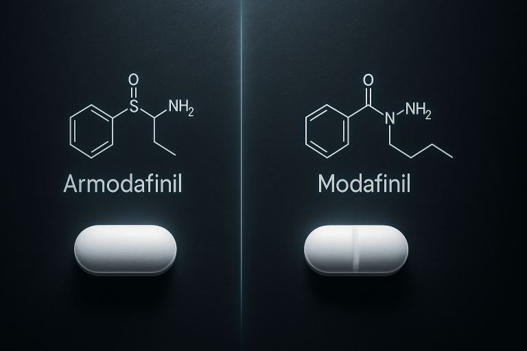 Comparing Armodafinil to Modafinil based on clinical trials